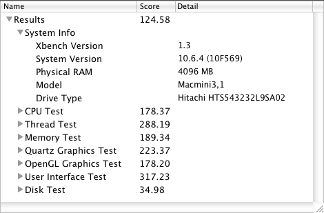 Xbench-macmini